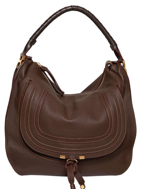 Chloé Large Marcie Leather Hobo Bag 